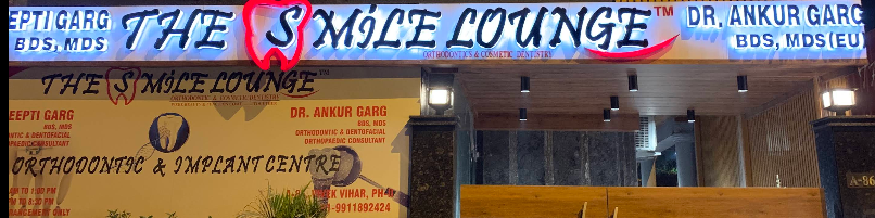 The Smile Lounge clinic front, Vivek Vihar